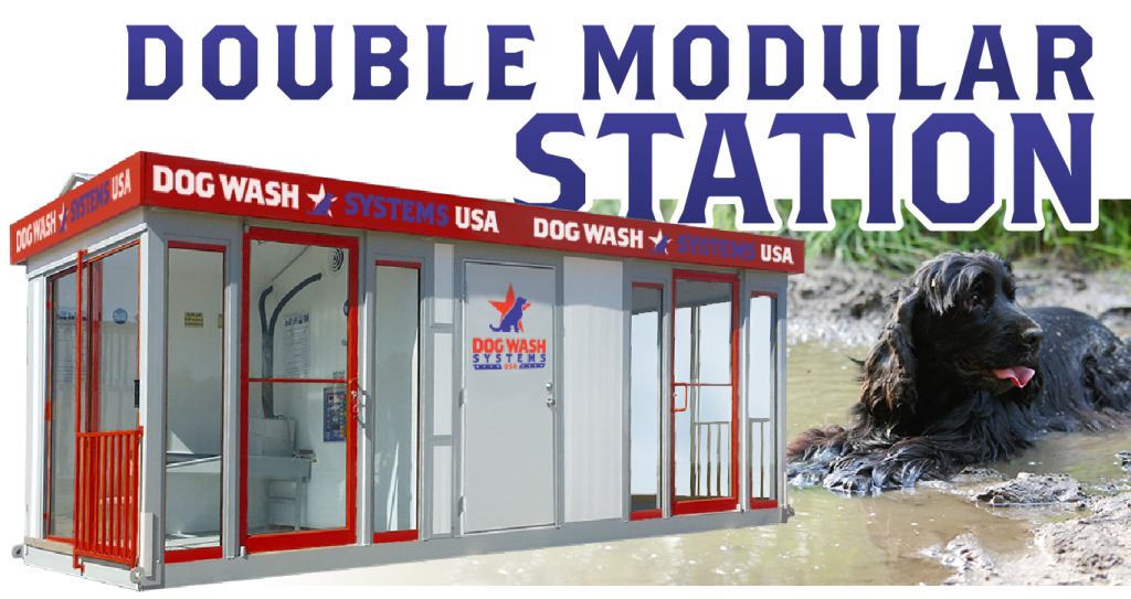 Double Modular Pet Washing Stations Dog Wash Systems